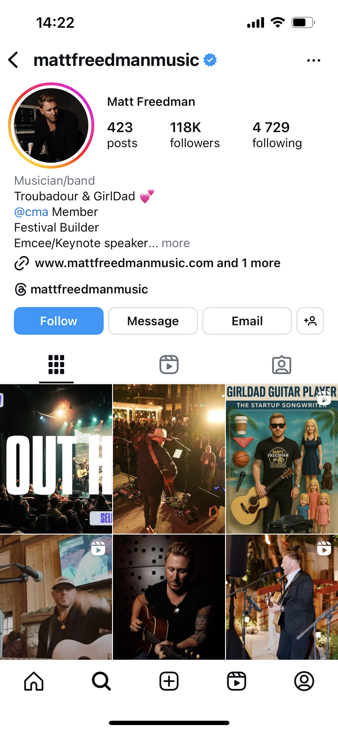 Matt Freedman Music Influencer