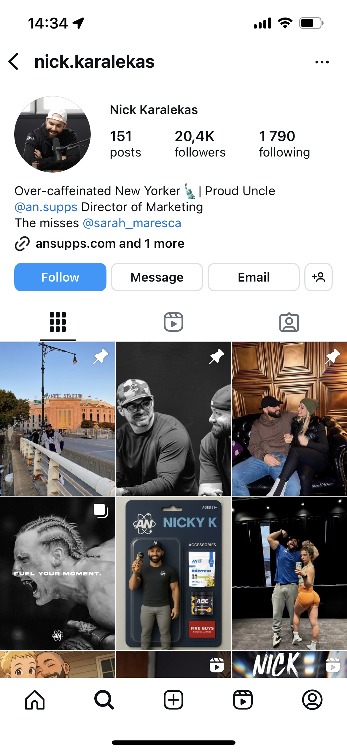 Nick Karalekas Influencer